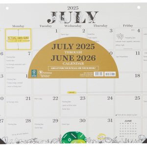 TF Publishing Floral Desk Pad Monthly Blotter Calendar