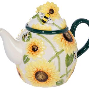 Blue Sky 8 in Hello Yello Teapot